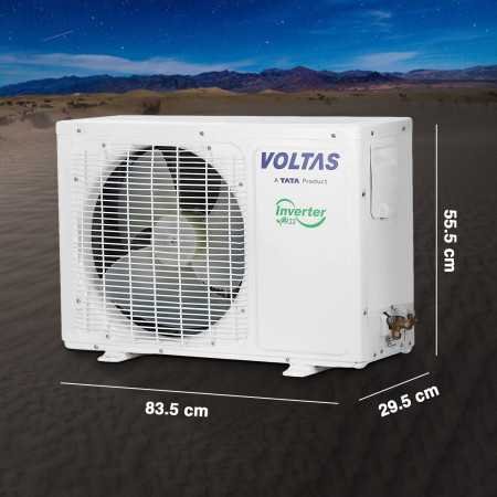 Voltas 1.5 ton 5 Star Inverter Split AC (Copper, 4-in-1 Adjustable Mode, Anti-dust Filter, 2024 Model, 185V Vectra CAR, White)