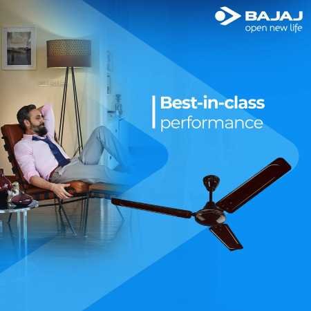 Bajaj Frore 1200 mm (48") 1 star Rated Ceiling Fans for Home |BEE stars Rated Energy Efficient Ceiling Fan |Rust Free Coating
