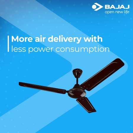 Bajaj Frore 1200 mm (48") 1 star Rated Ceiling Fans for Home |BEE stars Rated Energy Efficient Ceiling Fan |Rust Free Coating