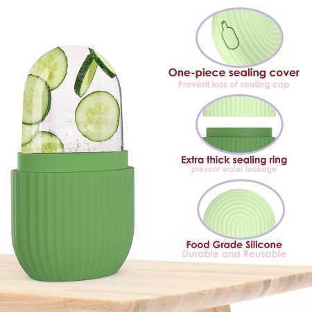 Ice Face Roller Silicone Facial Cube for Eyes Neck Massage Remove Dark Circle Pore Shrink Face Beauty Skin Care Ice Mould