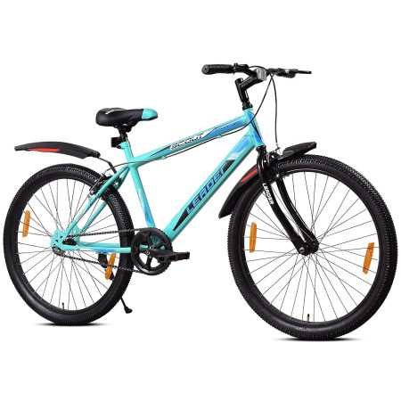 Leader Scout MTB 26T Mountain Bicycle/Bike Without Gear Single Speed for Men - Sea Green, Ideal for 10 + Years, Frame Size: 18