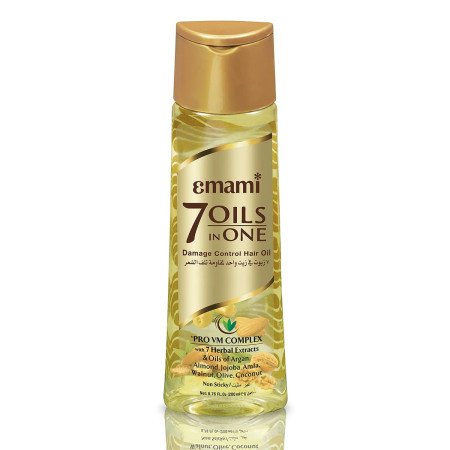 Emami 7 Oils In One | Non Sticky & Non Greasy Hair Oil | 20 Times Stronger Hair | Nourishes Scalp | Free of Sulphates, Parabens Emami 7 Oils In One | Non Sticky & Non Greasy Hair Oil | 20 Times Stronger Hair | Nourishes Scalp | Free of Sulphates, Parabens
