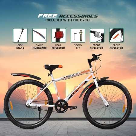 Leader Scout MTB 26T Mountain Bicycle/Bike Without Gear Single Speed for Men - Sea Green, Ideal for 10 + Years, Frame Size: 18