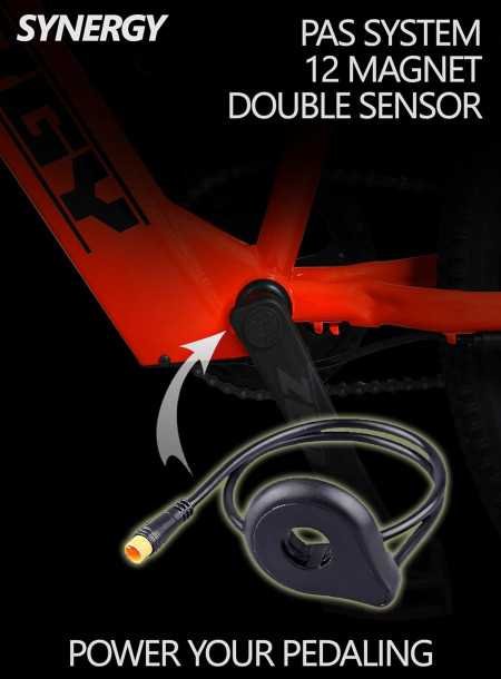 SYNERGY B1 Electric Cycle with Dual Disc Brakes, 250w BLDC Motor, 5.8Ah Li-Ion Battery, Throttle with Battery Indicator, 95%