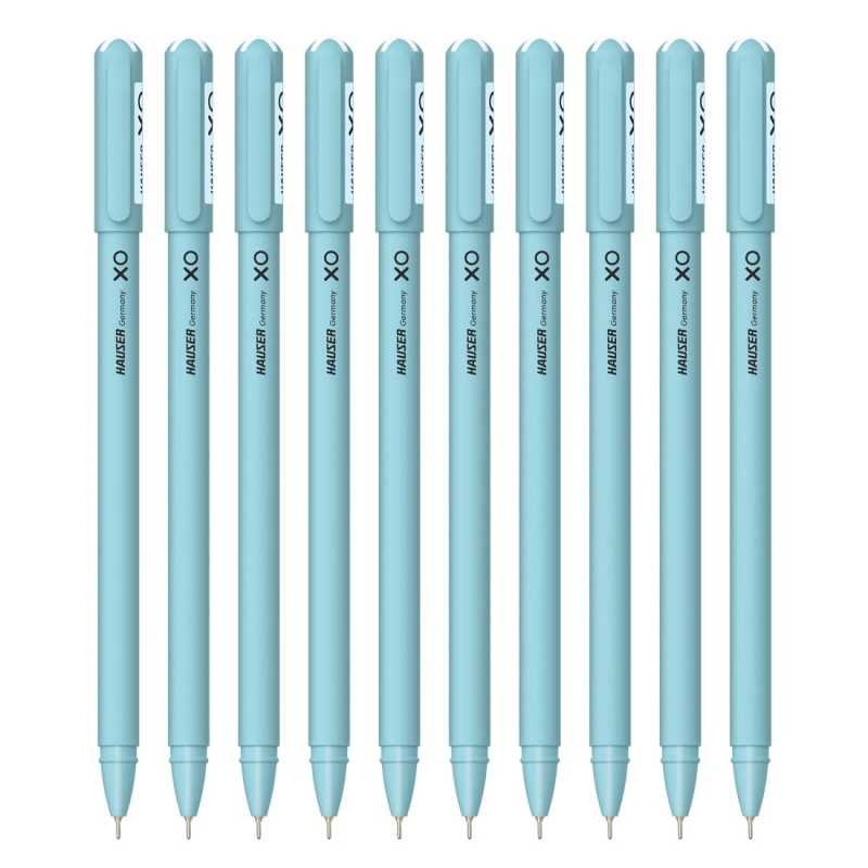 Hauser XO 0.7mm Ball Pen Box Pack | Sleek Body & Minimalistic Design | Matt Finish & Solid Body Type | Low Viscosity Ink With Hauser XO 0.7mm Ball Pen Box Pack | Sleek Body & Minimalistic Design | Matt Finish & Solid Body Type | Low Viscosity Ink With