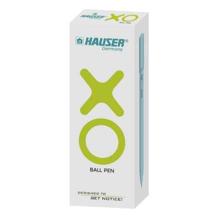 Hauser XO 0.7mm Ball Pen Box Pack | Sleek Body & Minimalistic Design | Matt Finish & Solid Body Type | Low Viscosity Ink With Hauser XO 0.7mm Ball Pen Box Pack | Sleek Body & Minimalistic Design | Matt Finish & Solid Body Type | Low Viscosity Ink With