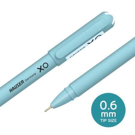 Hauser XO 0.7mm Ball Pen Box Pack | Sleek Body & Minimalistic Design | Matt Finish & Solid Body Type | Low Viscosity Ink With Hauser XO 0.7mm Ball Pen Box Pack | Sleek Body & Minimalistic Design | Matt Finish & Solid Body Type | Low Viscosity Ink With