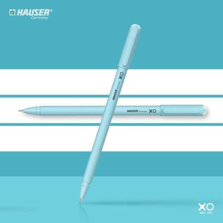 Hauser XO 0.7mm Ball Pen Box Pack | Sleek Body & Minimalistic Design | Matt Finish & Solid Body Type | Low Viscosity Ink With Hauser XO 0.7mm Ball Pen Box Pack | Sleek Body & Minimalistic Design | Matt Finish & Solid Body Type | Low Viscosity Ink With
