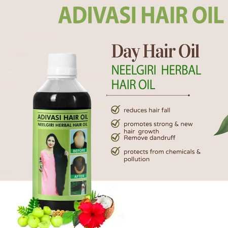 Adivasi Herbal Hair Growth Oil | Controls Hairfall | Strong and Healthy Hair | Repairs Frizzy Hair Nourishment - 100ml (PACK OF