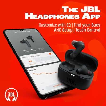 JBL Tune 235NC in Ear Wireless ANC Earbuds (TWS), Massive 40Hrs Playtime with Speed Charge, Customizable Bass with Headphones