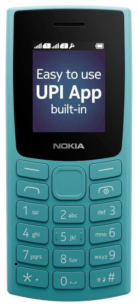 Nokia All-new 105 Single Sim Keypad Phone with Built-in UPI Payments, Long-Lasting Battery, Wireless FM Radio | Charcoal