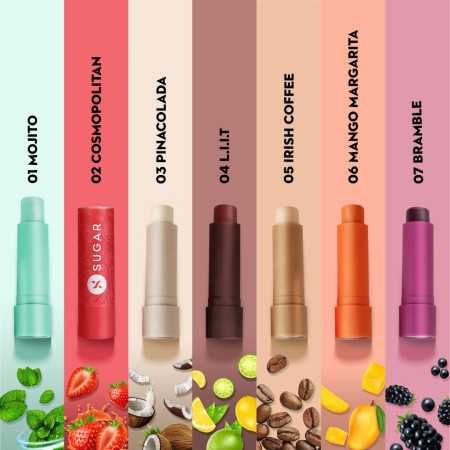 SUGAR Cosmetics Tipsy Lip Balm For Dry & Chapped Lips With Vitamin E, Shea Butter and Jojoba Oil | Lip Protection & Nourishment SUGAR Cosmetics Tipsy Lip Balm For Dry & Chapped Lips With Vitamin E, Shea Butter and Jojoba Oil | Lip Protection & Nourishment