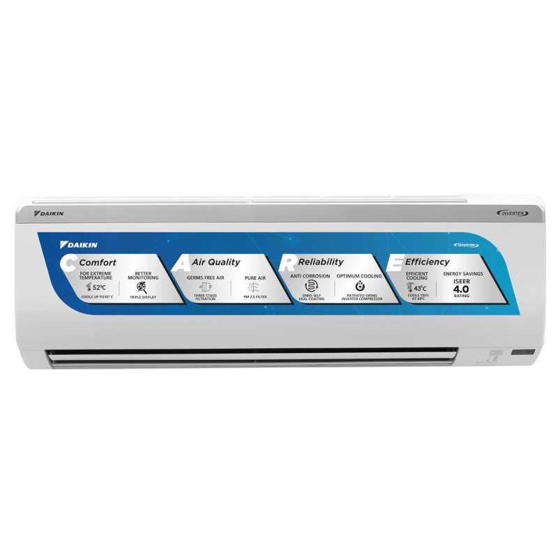 Daikin 1.5 Ton 3 Star Inverter Split AC (Copper, PM 2.5 Filter, Triple Display, Dew Clean Technology, Coanda Airflow, 2023