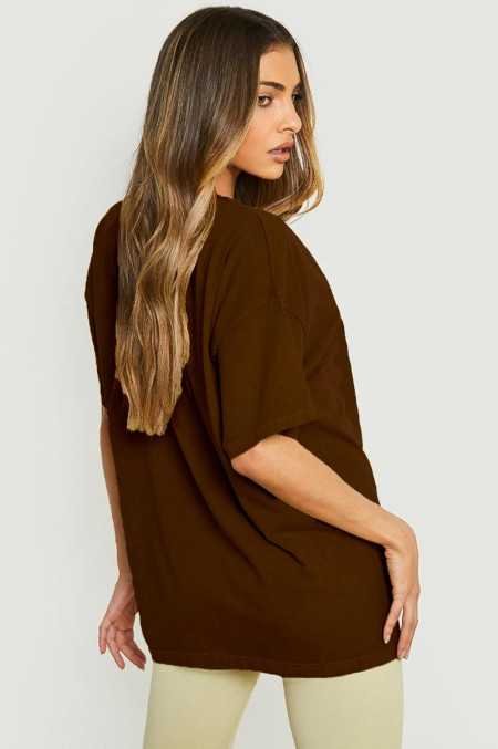 LEOTUDE Women Cottonblend Half Sleeve Oversized Regular Fit T-Shirts LEOTUDE Women Cottonblend Half Sleeve Oversized Regular Fit T-Shirts