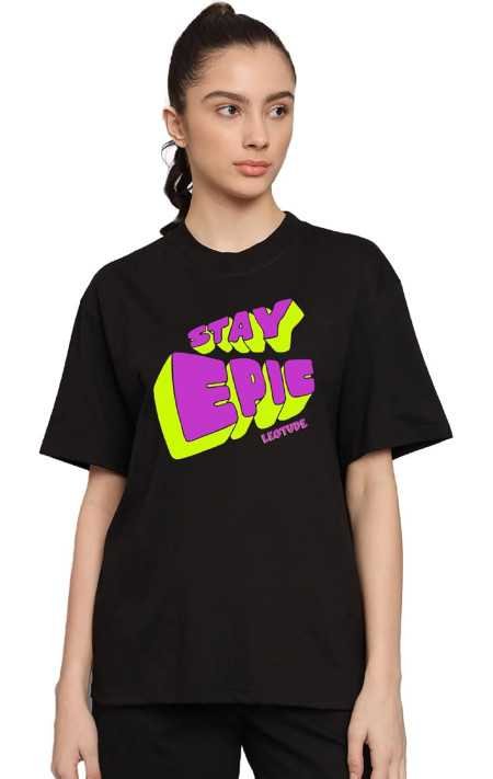 LEOTUDE Women Cottonblend Half Sleeve Oversized Regular Fit T-Shirts LEOTUDE Women Cottonblend Half Sleeve Oversized Regular Fit T-Shirts