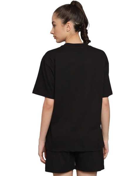 LEOTUDE Women Cottonblend Half Sleeve Oversized Regular Fit T-Shirts LEOTUDE Women Cottonblend Half Sleeve Oversized Regular Fit T-Shirts