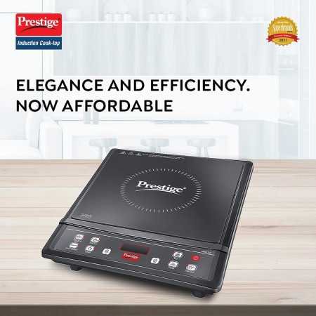 Prestige IRIS ECO 1200 W Induction Cooktop with automatic voltage regulator |Indian Menu option|Power Saver|Timer with User