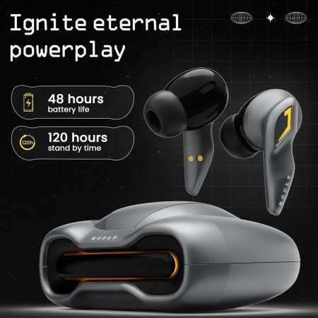 Boult Audio UFO Truly Wireless in Ear Earbuds with 48H Playtime, Built-in App Support, 45ms Low Latency Gaming, 4 Mics ENC,