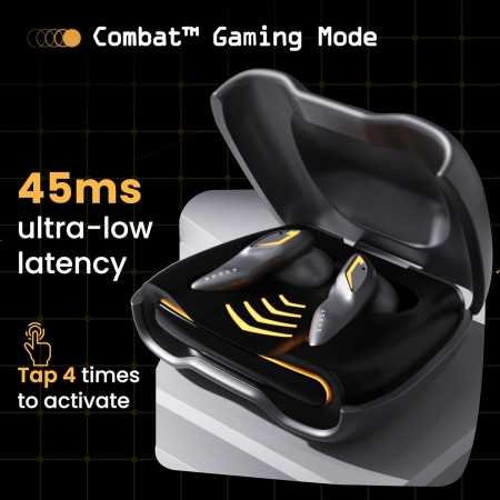 Boult Audio UFO Truly Wireless in Ear Earbuds with 48H Playtime, Built-in App Support, 45ms Low Latency Gaming, 4 Mics ENC,