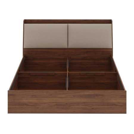 Wakefit Bed | Queen (78 X 60) Engineered Wood Bed Without Storage, 1 Year Warranty | - Cosma - Columbian Walnut