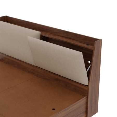 Wakefit Bed | Queen (78 X 60) Engineered Wood Bed Without Storage, 1 Year Warranty | - Cosma - Columbian Walnut