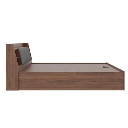 Wakefit Bed | Queen (78 X 60) Engineered Wood Bed Without Storage, 1 Year Warranty | - Cosma - Columbian Walnut