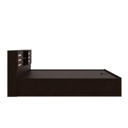 Wakefit Bed | Queen (78 X 60) Engineered Wood Bed Without Storage, 1 Year Warranty | - Cosma - Columbian Walnut