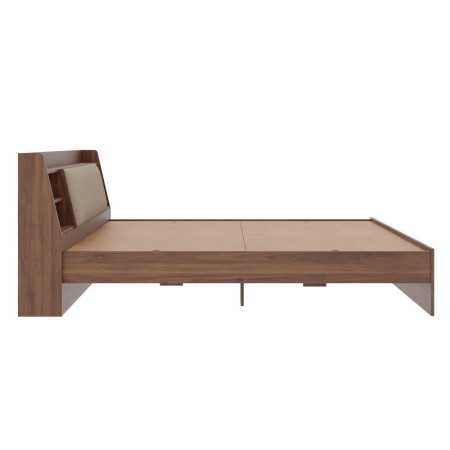 Wakefit Bed | Queen (78 X 60) Engineered Wood Bed Without Storage, 1 Year Warranty | - Cosma - Columbian Walnut