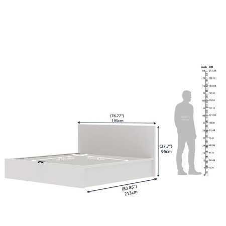 Wakefit Bed | Queen (78 X 60) Engineered Wood Bed Without Storage, 1 Year Warranty | - Cosma - Columbian Walnut