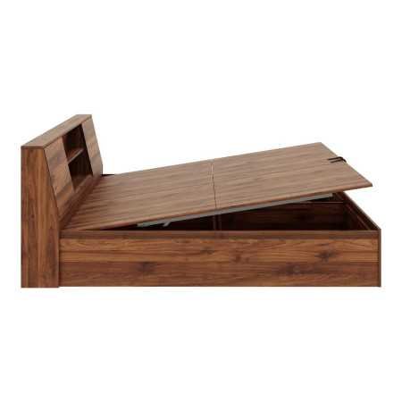 Wakefit Bed | Queen (78 X 60) Engineered Wood Bed Without Storage, 1 Year Warranty | - Cosma - Columbian Walnut