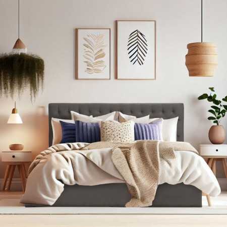 Wakefit Bed | Queen (78 X 60) Engineered Wood Bed Without Storage, 1 Year Warranty | - Cosma - Columbian Walnut