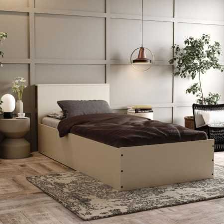 Wakefit Bed | Queen (78 X 60) Engineered Wood Bed Without Storage, 1 Year Warranty | - Cosma - Columbian Walnut