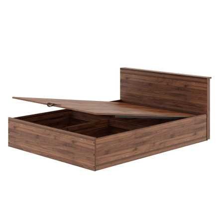 Wakefit Bed | Queen (78 X 60) Engineered Wood Bed Without Storage, 1 Year Warranty | - Cosma - Columbian Walnut