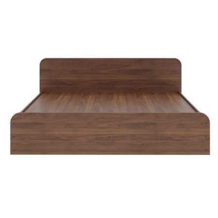 Wakefit Bed | Queen (78 X 60) Engineered Wood Bed Without Storage, 1 Year Warranty | - Cosma - Columbian Walnut