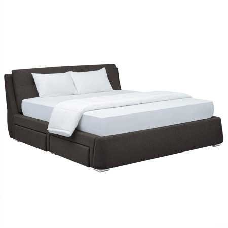 Wakefit Bed | Queen (78 X 60) Engineered Wood Bed Without Storage, 1 Year Warranty | - Cosma - Columbian Walnut