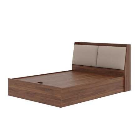 Wakefit Bed | Queen (78 X 60) Engineered Wood Bed Without Storage, 1 Year Warranty | - Cosma - Columbian Walnut