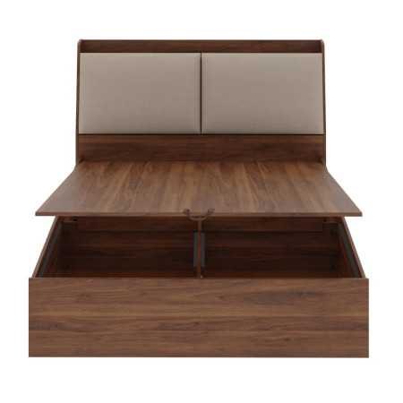 Wakefit Bed | Queen (78 X 60) Engineered Wood Bed Without Storage, 1 Year Warranty | - Cosma - Columbian Walnut