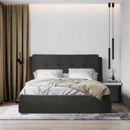 Wakefit Bed | Queen (78 X 60) Engineered Wood Bed Without Storage, 1 Year Warranty | - Cosma - Columbian Walnut