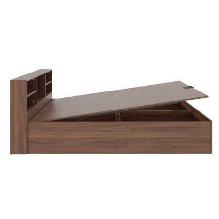 Wakefit Bed | Queen (78 X 60) Engineered Wood Bed Without Storage, 1 Year Warranty | - Cosma - Columbian Walnut