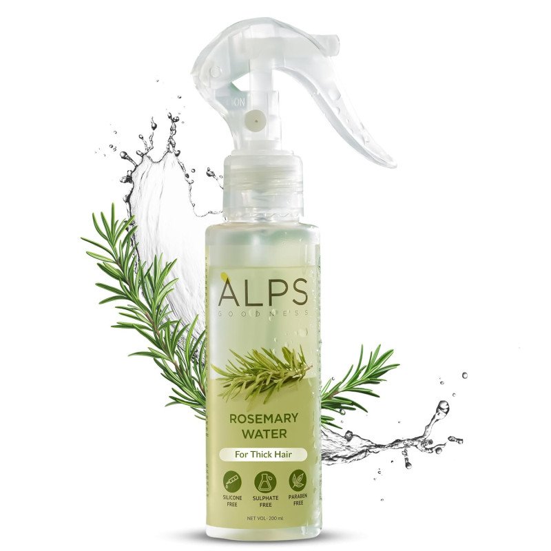 Alps Goodness Rosemary Water Spray For Hair Growth (200 ml) | Hair Spray for Regrowth | Rosemary Hair Mist | Adds Shine | Helps Alps Goodness Rosemary Water Spray For Hair Growth (200 ml) | Hair Spray for Regrowth | Rosemary Hair Mist | Adds Shine | Helps