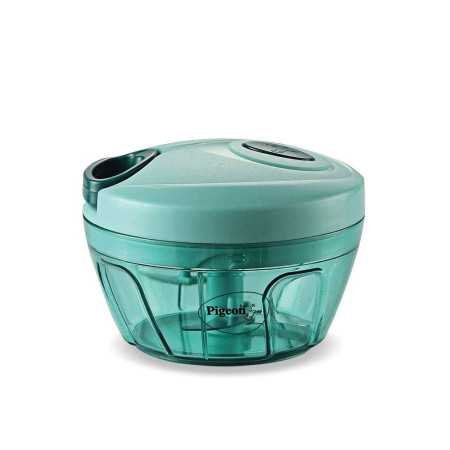 Pigeon Polypropylene Mini Handy and Compact Chopper with 3 Blades for Effortlessly Chopping Vegetables and Fruits for Your