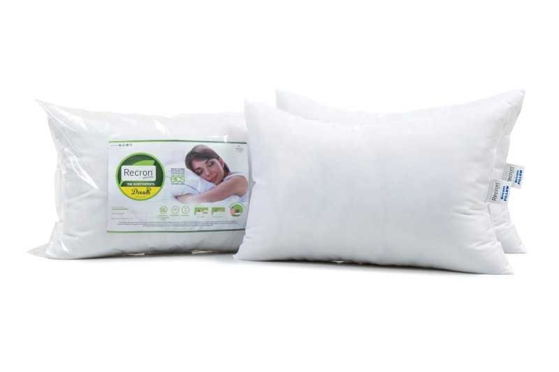Recron Certified Dream Fibre Pillow (41X61, FiberMicrofiber, White, Pack Of 2)