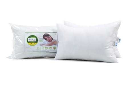 Recron Certified Dream Fibre Pillow (41X61, FiberMicrofiber, White, Pack Of 2)