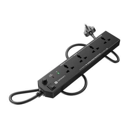 Portronics Power Plate 10 Extension Board with 4 Universal Sockets, 3 Meter Long Cord, 1500 Watts, 6 Amp Multi Plug for Office &