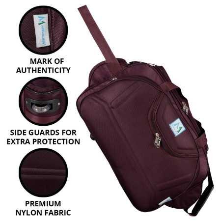 M MEDLER Epoch Nylon 55 litres Waterproof Strolley Duffle Bag- 2 Wheels - Luggage Bag - (Navy Blue) M MEDLER Epoch Nylon 55 litres Waterproof Strolley Duffle Bag- 2 Wheels - Luggage Bag - (Navy Blue)