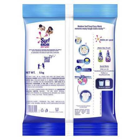 Surf Excel Easy Wash Detergent Powder - 5 Kg Surf Excel Easy Wash Detergent Powder - 5 Kg