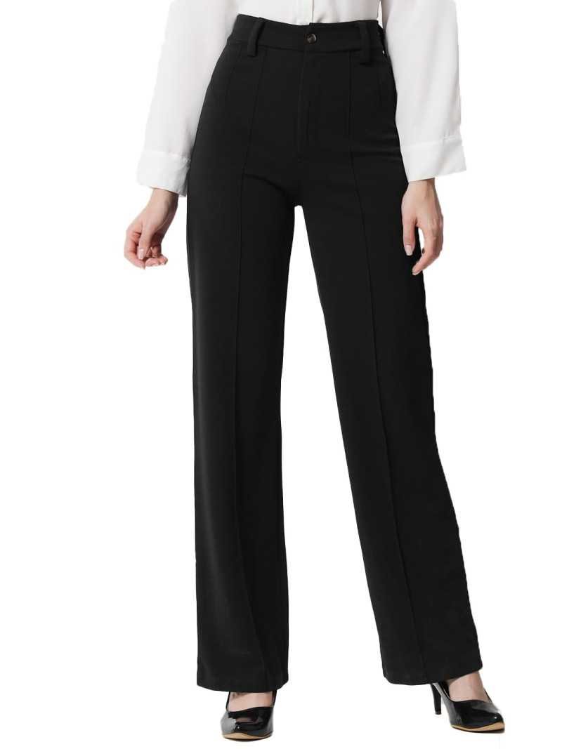 KOTTY Women Polyester Blend Solid Trousers KOTTY Women Polyester Blend Solid Trousers