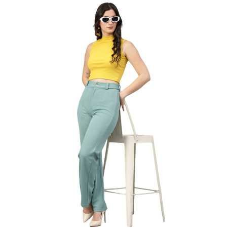 KOTTY Women Polyester Blend Solid Trousers KOTTY Women Polyester Blend Solid Trousers