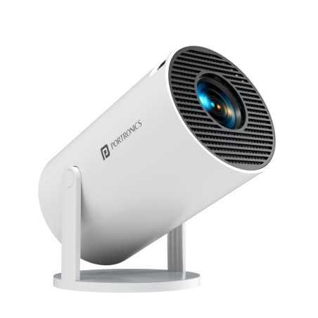 Portronics Beem 440 Smart LED Projector with 720p HD Resolution, Rotatable Design, Built-in Streaming Apps (Netflix, Prime
