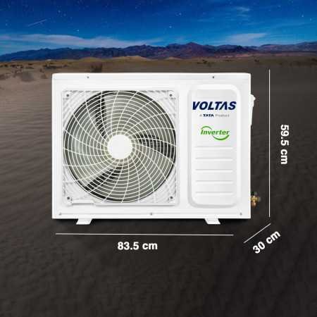 Voltas 1.5 Ton 3 Star Inverter Split AC (Copper, 4-in-1 Adjustable Mode, Anti-dust Filter, 2023 Model, 183V Vectra Prism, White)